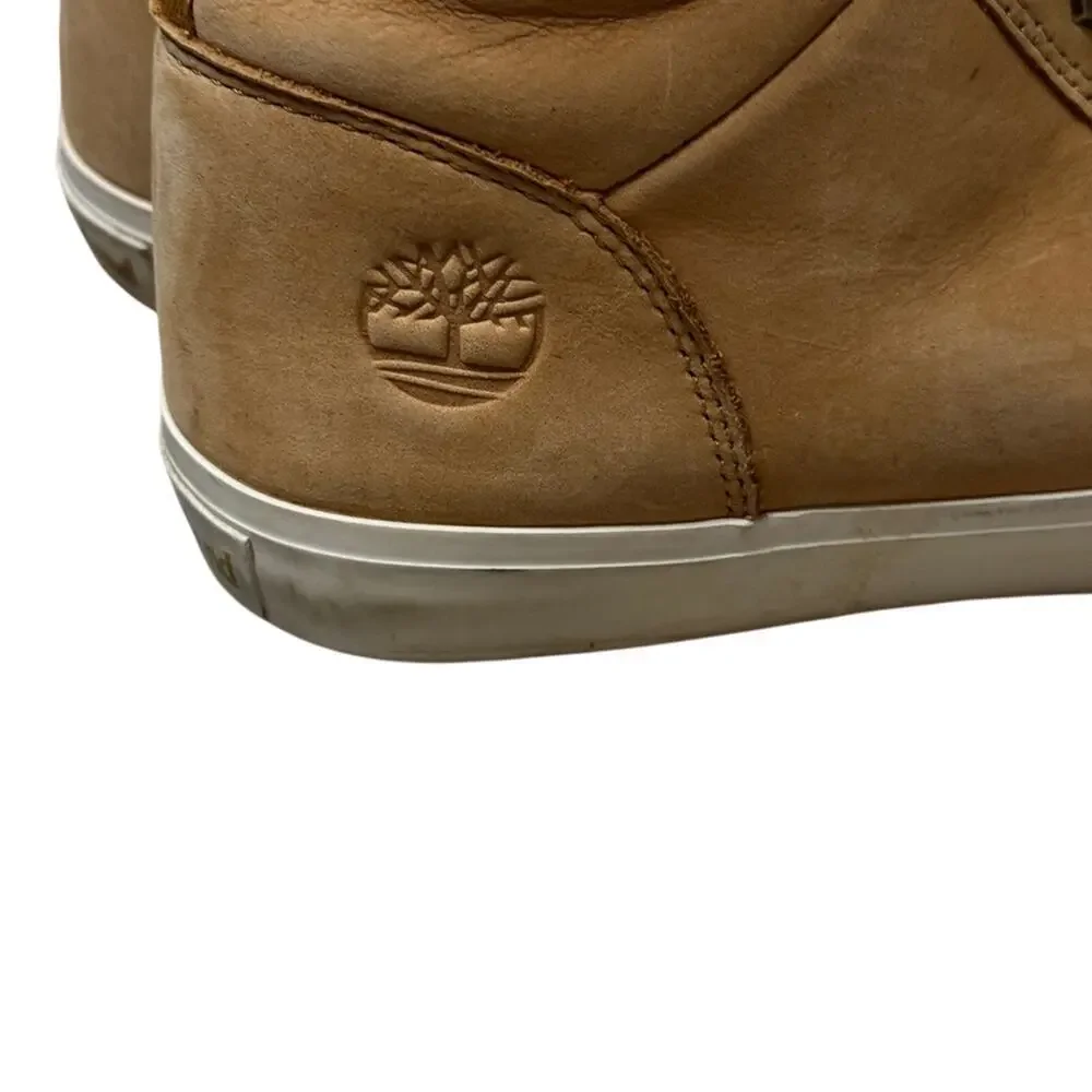Timberland Sneaker Boots Brown Nubuck Leather Skyla Bay Ankle Lace Shoes Size 7